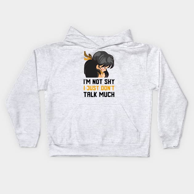 I Just Don't Talk Much Kids Hoodie by Jitesh Kundra